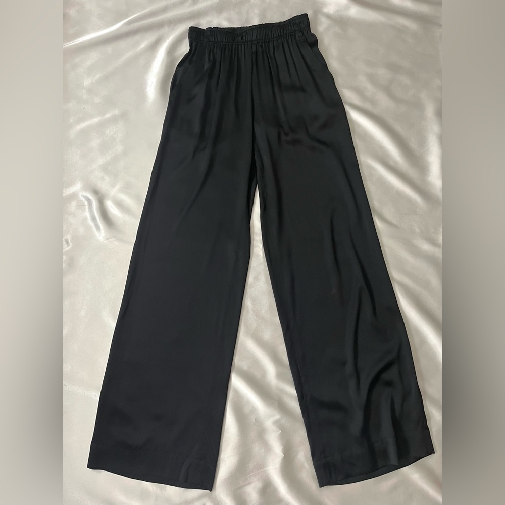 BCBG Pure Silk Wide Leg Pants Size XS